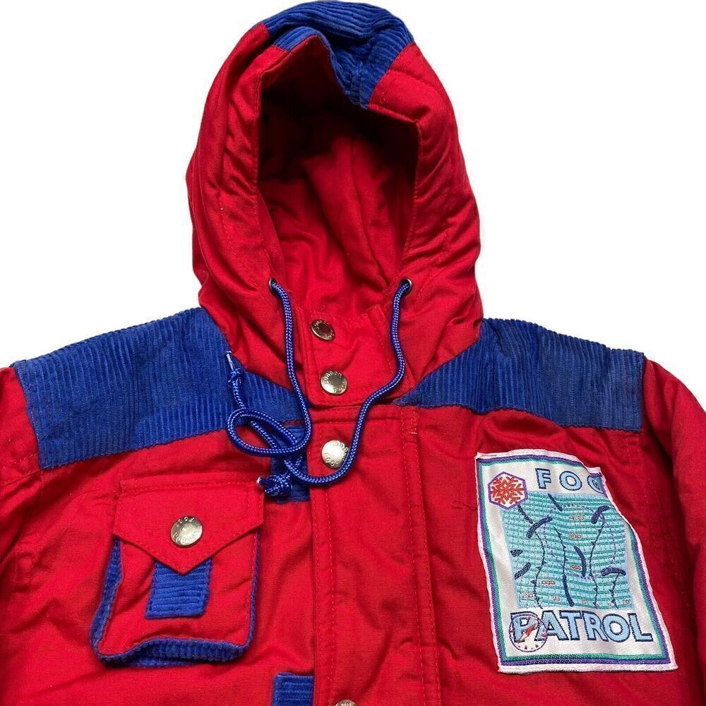 London Fog Jacket Toddler 18 Months Red Hooded Fog Patrol Zipper Snaps - Picture 2 of 8